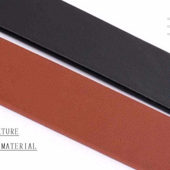 Black Vegan Leather Heart Buckle Belt - Picture 8 of 9